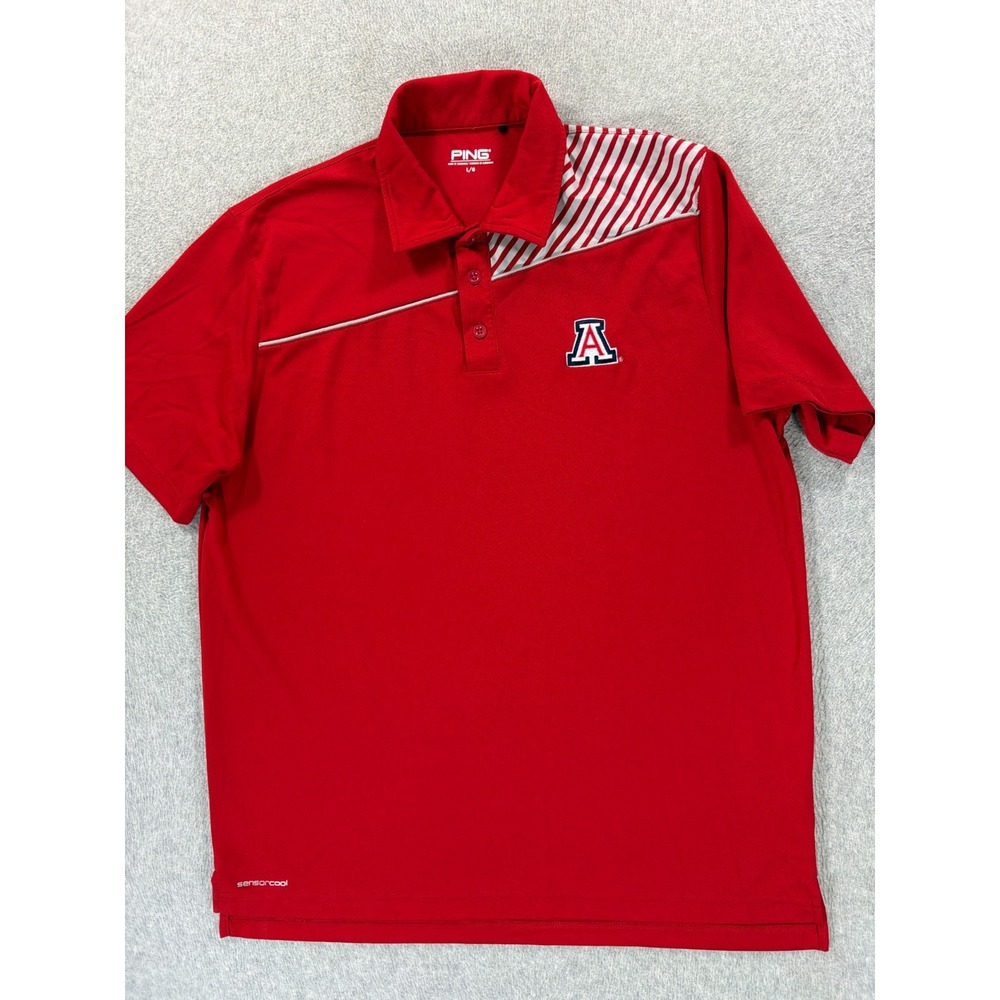 Arizona Wildcats Ping Collection Stitched Logo Campus Polo Shirt (Men's Large)